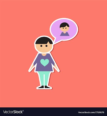 Paper sticker on stylish background of homosexual vector image