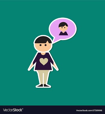 Paper sticker on stylish background of homosexual vector image