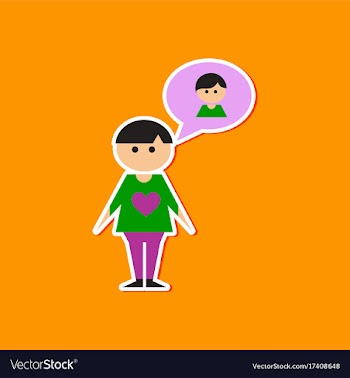 Paper sticker on stylish background of homosexual vector image