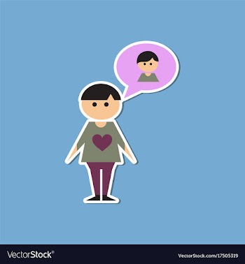 Paper sticker on stylish background of homosexual vector image