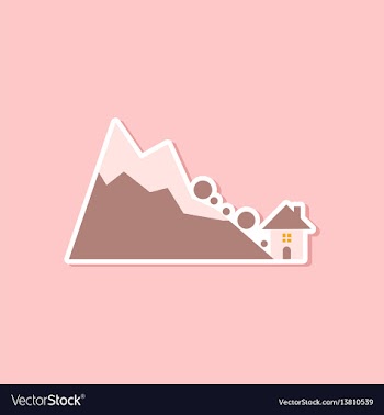 Paper sticker on stylish background of house vector image