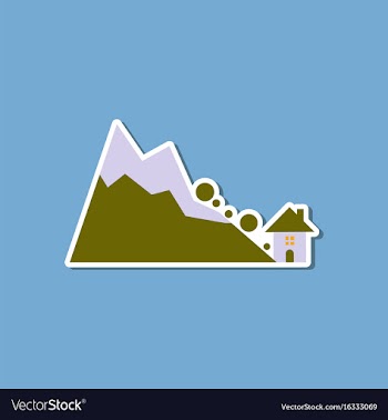 Paper sticker on stylish background of house vector image