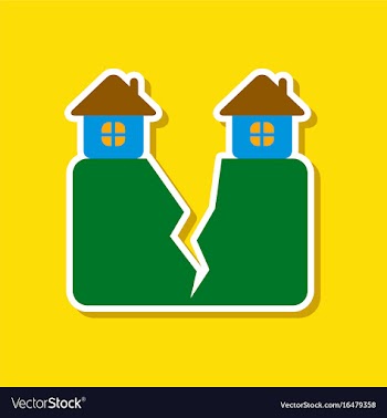 Paper sticker on stylish background of house vector image