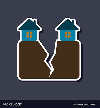 Paper sticker on stylish background of house vector image