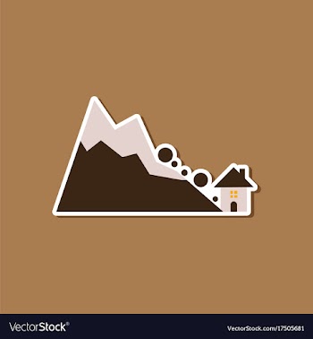 Paper sticker on stylish background of house vector image