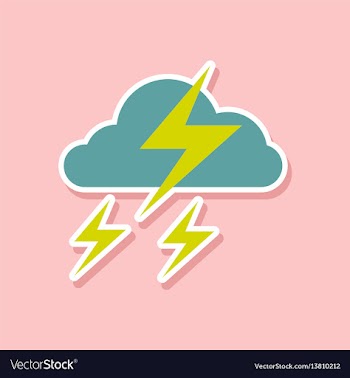 Paper sticker on stylish background of lightning vector image
