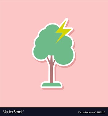 Paper sticker on stylish background of lightning vector image