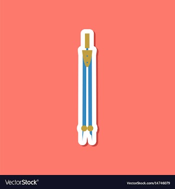 Paper sticker on stylish background of math vector image
