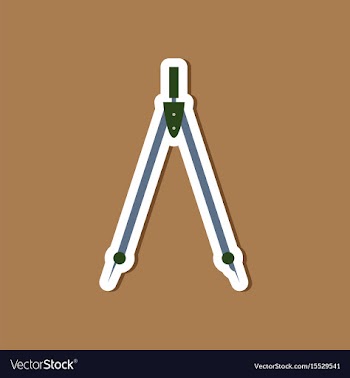 Paper sticker on stylish background of math vector image
