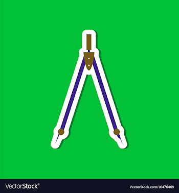 Paper sticker on stylish background of math vector image