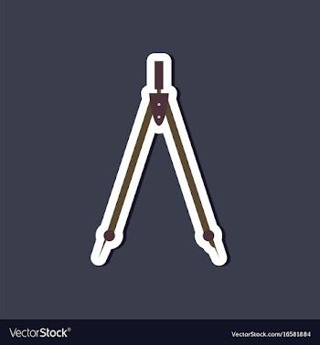 Paper sticker on stylish background of math vector image