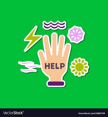 Paper sticker on stylish background of nature hand vector image