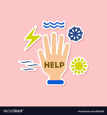 Paper sticker on stylish background of nature hand vector image