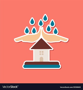 Paper sticker on stylish background of nature hand vector image