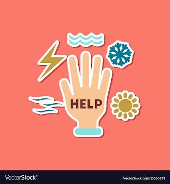 Paper sticker on stylish background of nature hand vector image