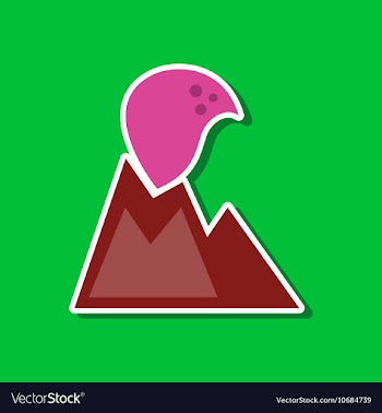 Paper sticker on stylish background of nature vector image