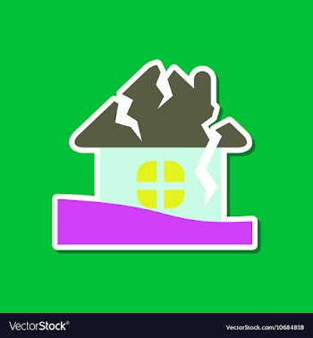 Paper sticker on stylish background of nature vector image