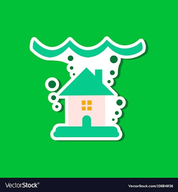 Paper sticker on stylish background of nature vector image