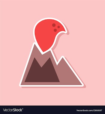 Paper sticker on stylish background of nature vector image