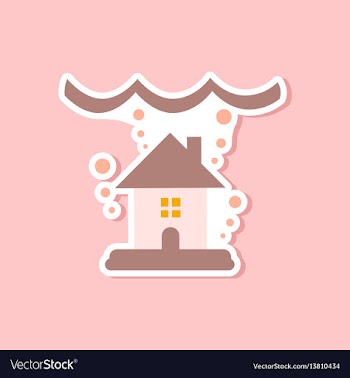 Paper sticker on stylish background of nature vector image