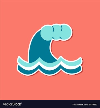 Paper sticker on stylish background of nature vector image