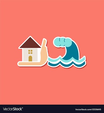 Paper sticker on stylish background of nature vector image