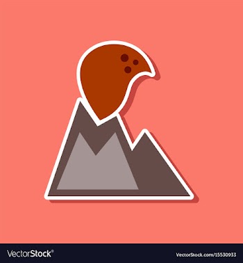 Paper sticker on stylish background of nature vector image
