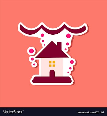 Paper sticker on stylish background of nature vector image