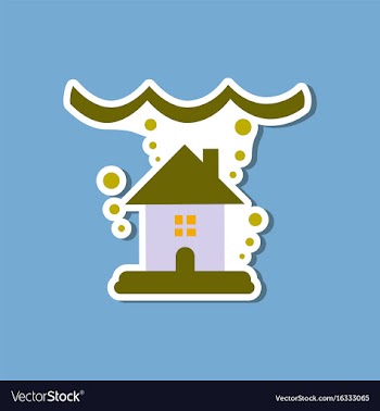 Paper sticker on stylish background of nature vector image