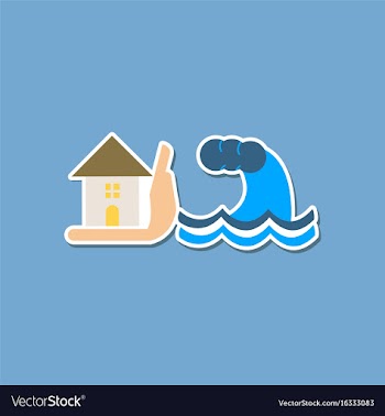 Paper sticker on stylish background of nature vector image