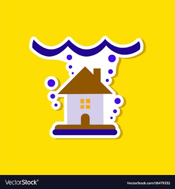 Paper sticker on stylish background of nature vector image