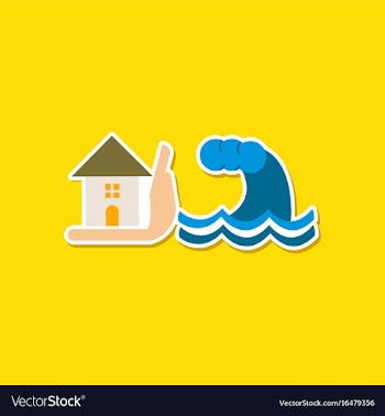Paper sticker on stylish background of nature vector image