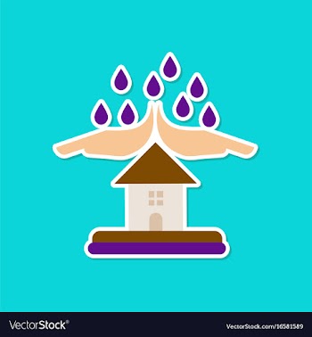 Paper sticker on stylish background of nature vector image