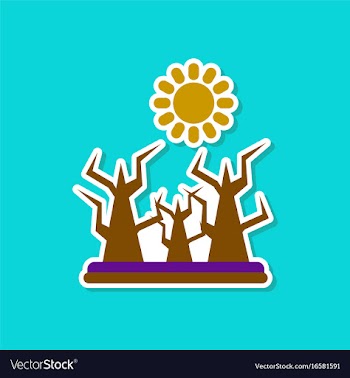 Paper sticker on stylish background of nature vector image