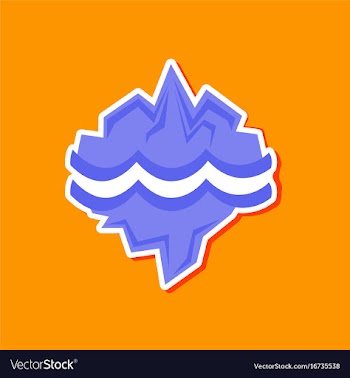 Paper sticker on stylish background of nature vector image
