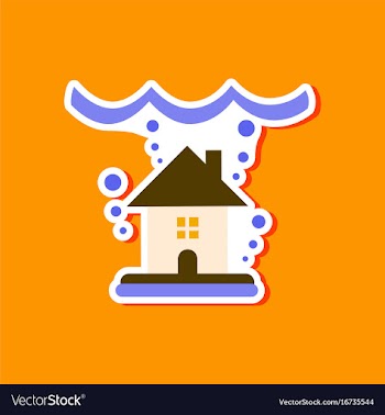Paper sticker on stylish background of nature vector image