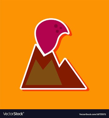 Paper sticker on stylish background of nature vector image