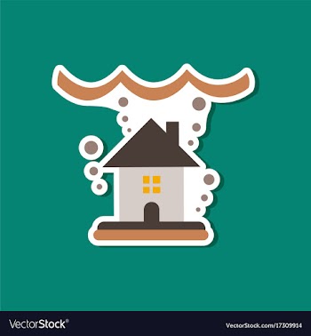 Paper sticker on stylish background of nature vector image