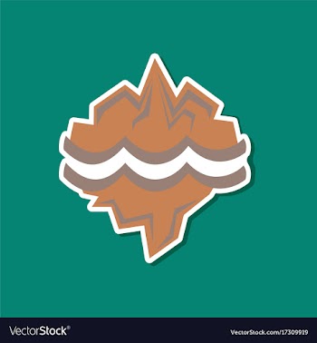 Paper sticker on stylish background of nature vector image