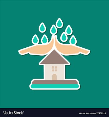 Paper sticker on stylish background of nature vector image