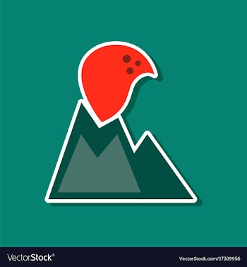 Paper sticker on stylish background of nature vector image