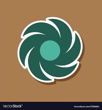 Paper sticker on stylish background of nature vector image