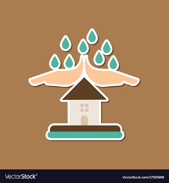 Paper sticker on stylish background of nature vector image