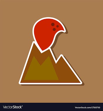 Paper sticker on stylish background of nature vector image