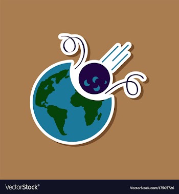 Paper sticker on stylish background of nature vector image