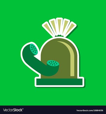 Paper sticker on stylish background of phone alarm vector image