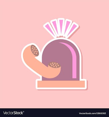 Paper sticker on stylish background of phone alarm vector image