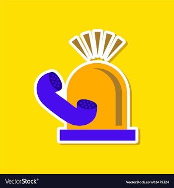 Paper sticker on stylish background of phone vector image