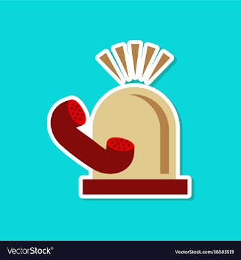 Paper sticker on stylish background of phone vector image