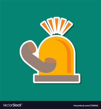 Paper sticker on stylish background of phone vector image